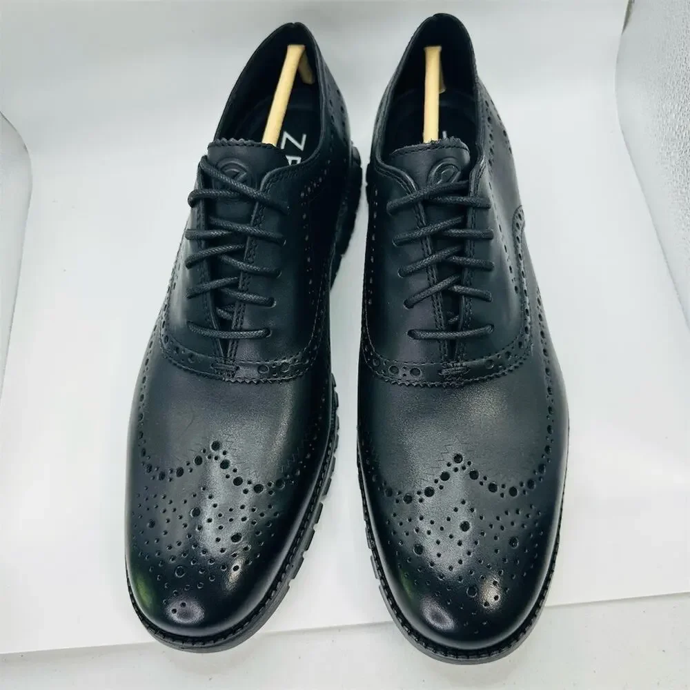 Cole Haan ZERØGRAND Wingtip Oxford Men's Dress Shoes Black Size 12 M